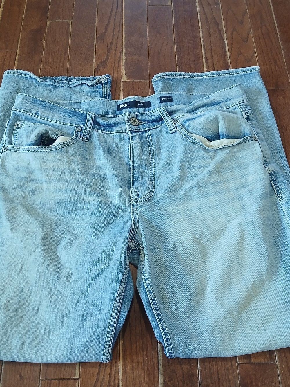 BKE Light Wash Men’s Jake Relaxed Jeans Sz 36x30 Western Cowboy Fall Rodeo